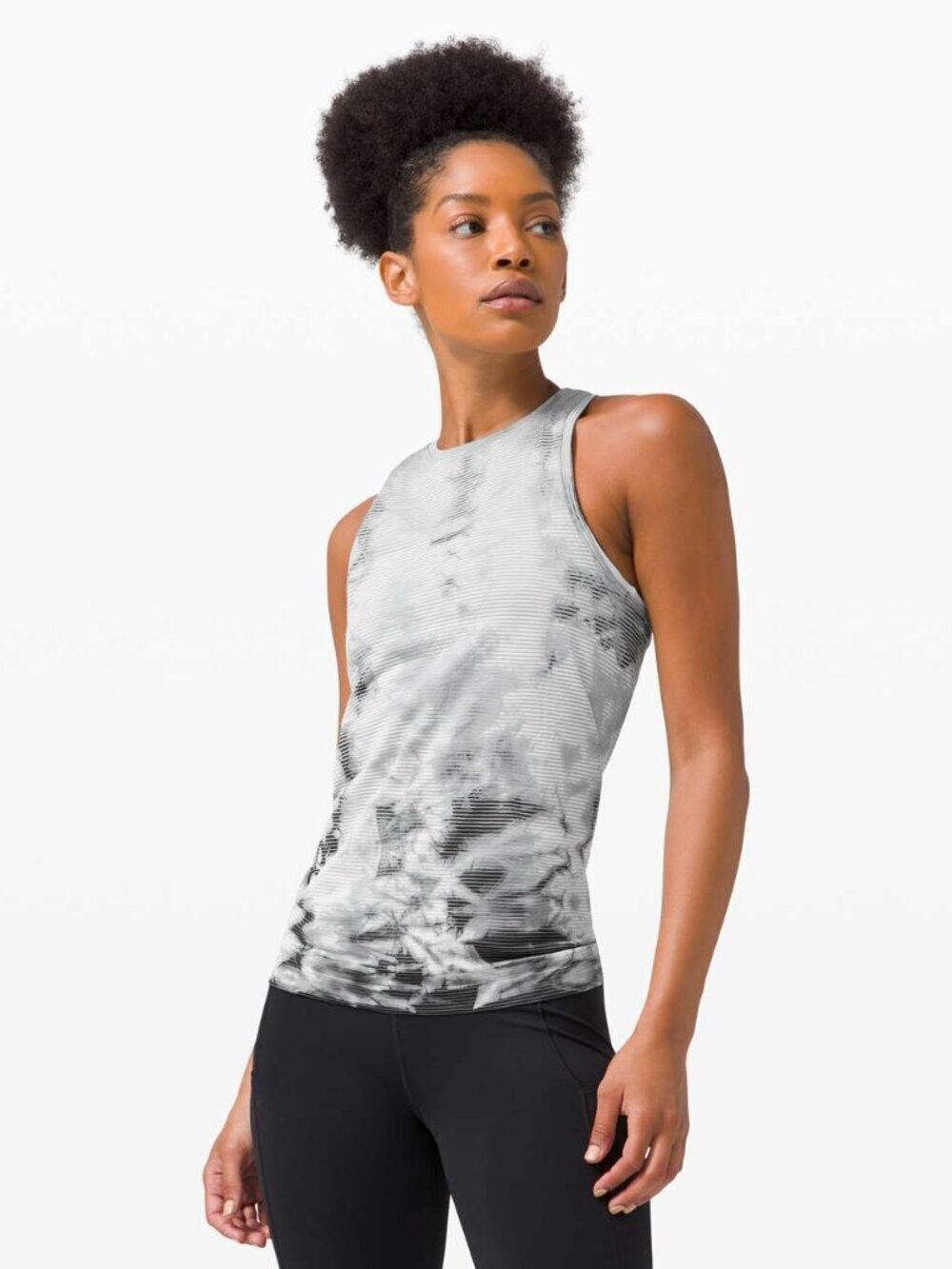 Lululemon Swiftly Tech Tank 2.0 *Wash - 12 Shibori Stripe Graphite Grey